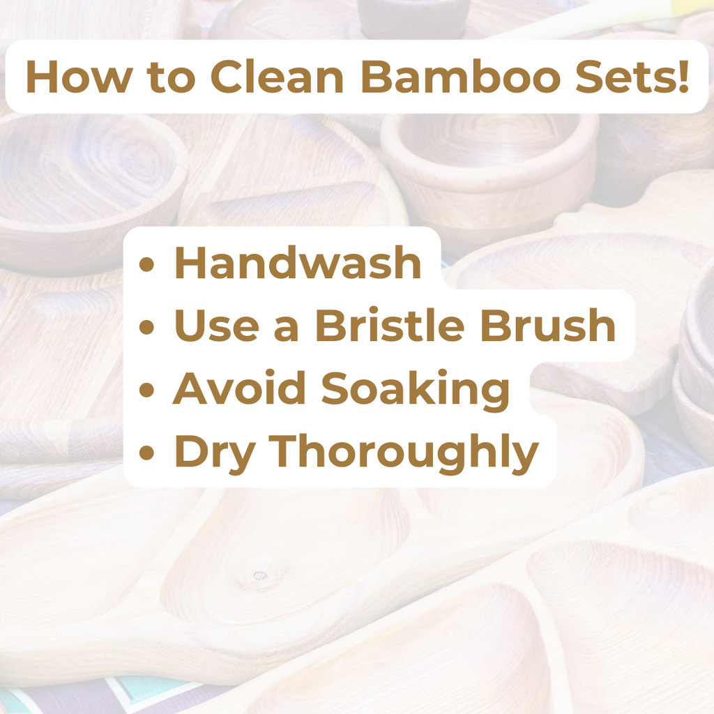 How to Clean Bambiroo Bamboo Baby Feeding Sets